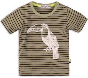 Camiseta infantil Dirkje de manga corta Tropical toucan do it verde