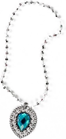 Elegante collar con colgante turquesa