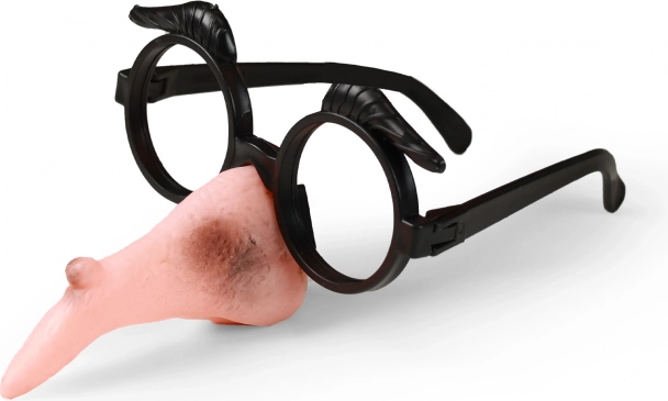 Nariz de bruja con gafas