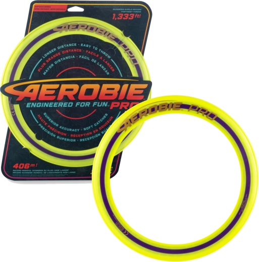 Aerobie Pro aro lanzador Spin Master amarillo 33 cm