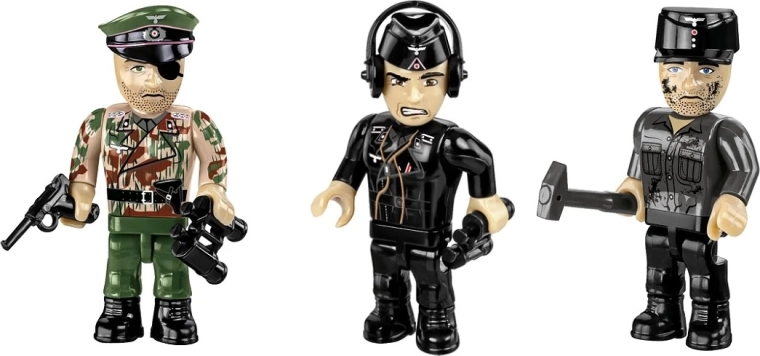 3 minifiguras para la tripulación y diorama