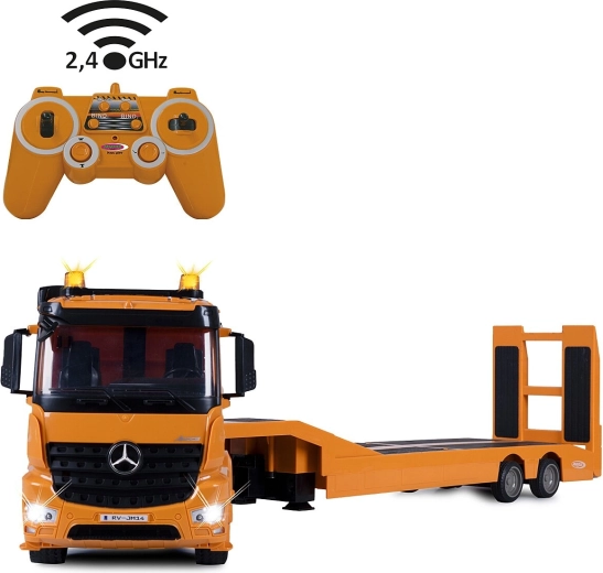Remolque de plataforma baja RC Jamara Mercedes-Benz Arocs 1:20, 2,4 GHz
