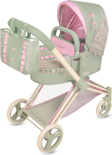 DeCuevas cochecito plegable para muñecas 3 en 1 con bolso Botanic 2026 – 73 cm