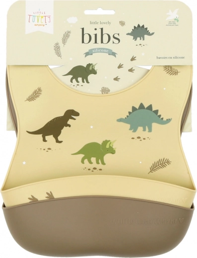A Little Lovely Company juego de baberos de silicona para niños – Dinosaurios