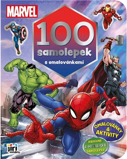 Libros para colorear de Marvel con 100 pegatinas