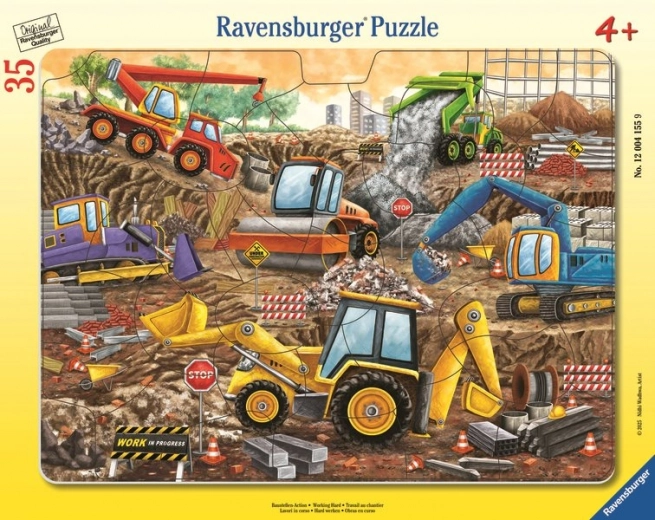 Puzzle Ravensburger Máquinas de construcción - 35 piezas