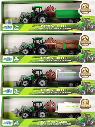 Tractor agrícola con remolque – juguete para niños