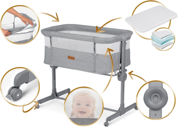 Altura ajustable y colchón cómodo