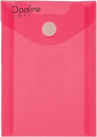 Estuche con cierre a presión A7 en vertical OPALINE rosa