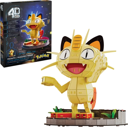 Puzzle 3D para montar 4D Build Pokémon Meowth