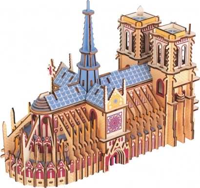 Rompecabezas 3D de madera Catedral de Notre-Dame