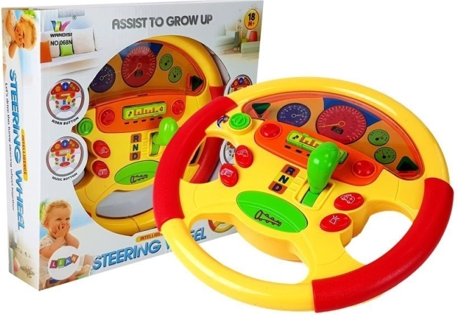 Volante educativo para bebés con efectos musicales y luminosos