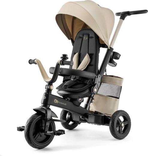 Triciclo infantil Kinderkraft Easytwist, beige