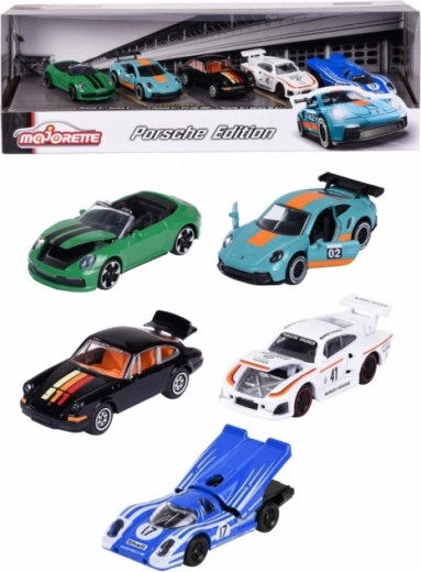 Set de modelos de coches PORSCHE – 5 piezas