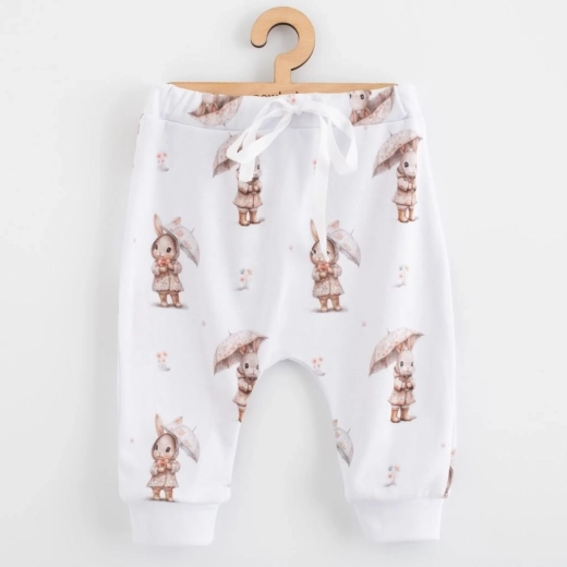 Pantalones de chándal jogger infantiles de algodón NEW BABY For Babies Bunny, talla 86