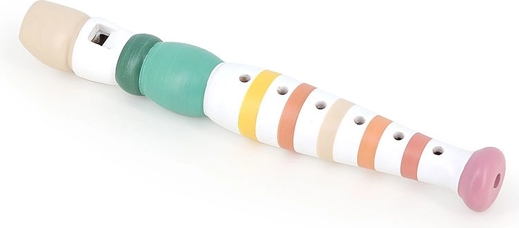 Vilac Flauta de madera multicolor a rayas para niños