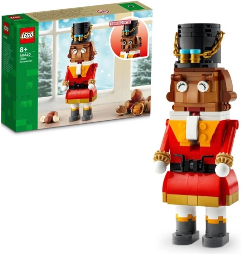 Cascanueces LEGO – set navideño de construcción de figura decorativa