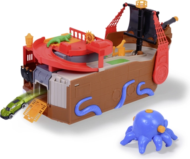 Pista de coches oculta en la cubierta