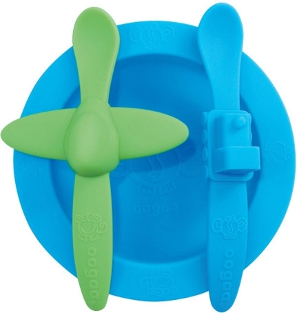 Juego de vajilla Oogaa azul con azul