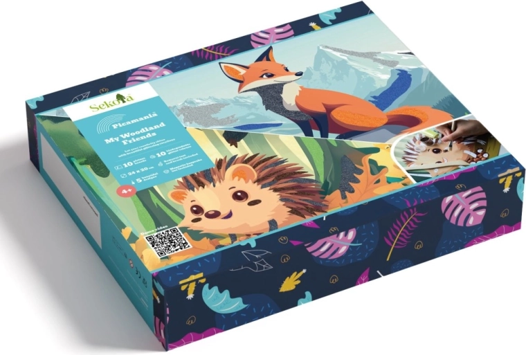 Sekoia Picamania animales del bosque – kit creativo con purpurina