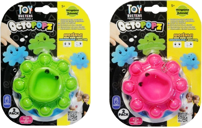Pulpo fidget reversible – juguete antiestrés para apretar (2 uds.)