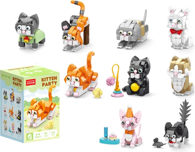 Mini set de construcción Kitty Matey de gatitos alegres - 1 unidad