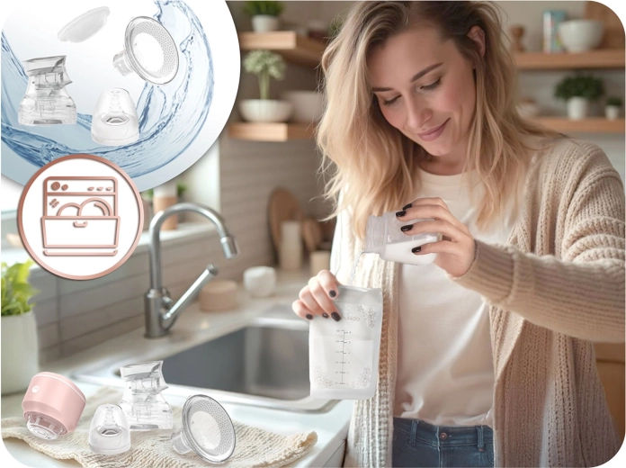 Mantenimiento sencillo y materiales seguros sin BPA
