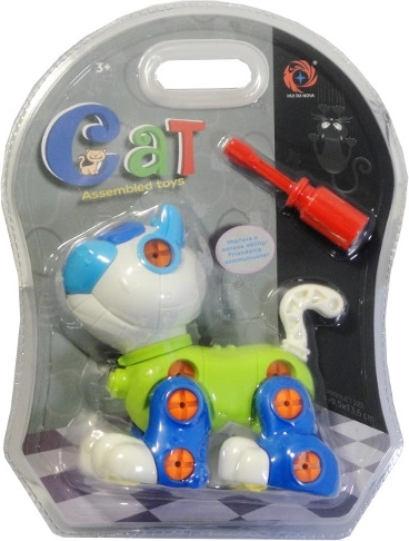 Gatito para atornillar: kit de construcción creativo para niños