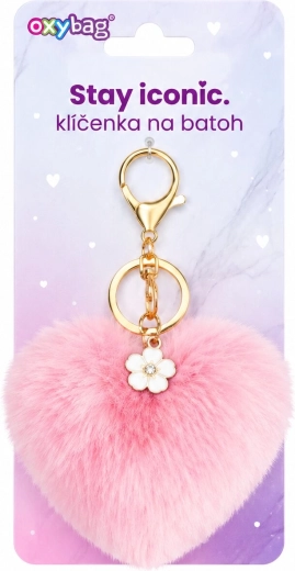 Llavero fashion Oxybag corazón rosa