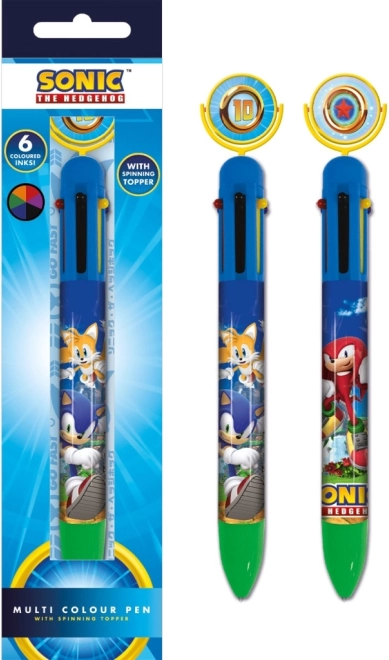 Bolígrafo con motivo SONIC, 6 colores