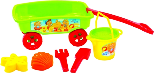 Carrito con set para la arena