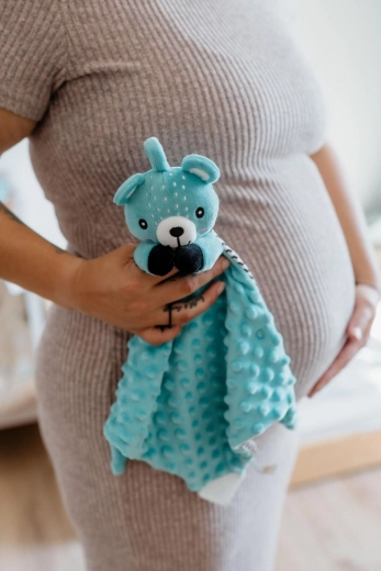 Minky relajante con puntitos 3D