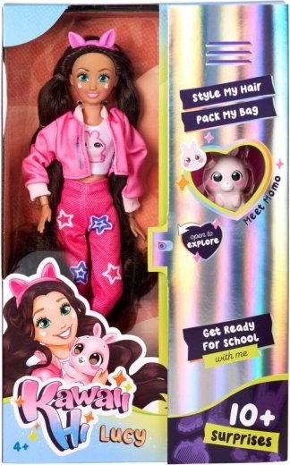 Muñeca Kawaii Hi Lucy y el conejito Momo