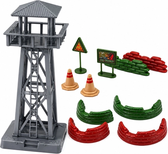 Torre y accesorios para construir una base