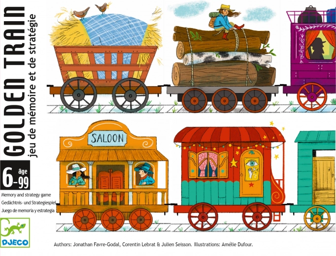 Juego de cartas Tren Dorado DJECO