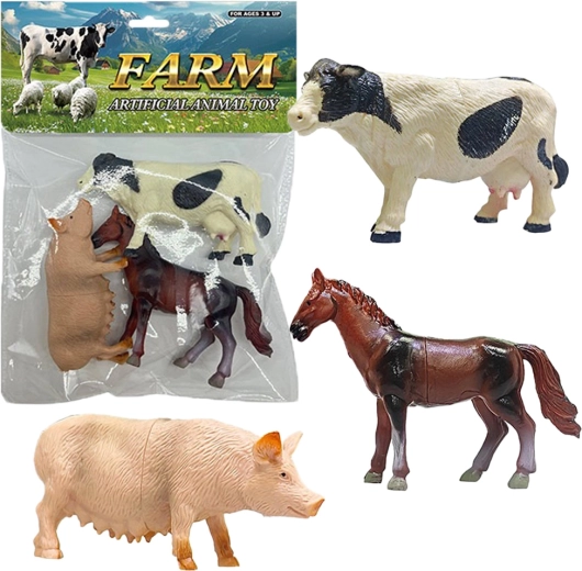 Set de figuras de animales de granja (3 uds.)