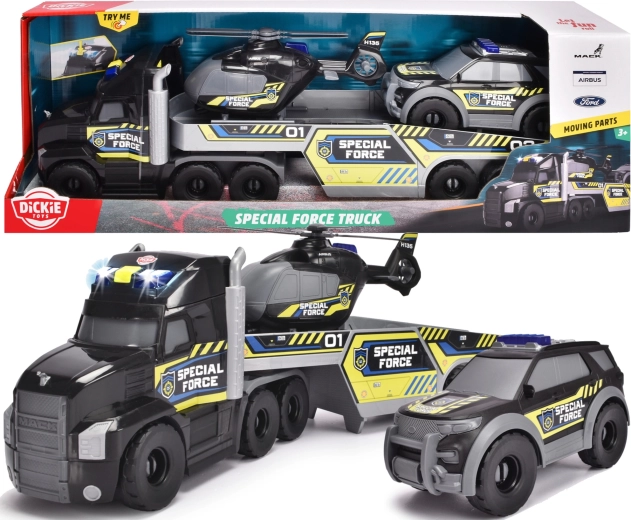 Set interactivo de vehículos policiales de rescate Dickie Toys