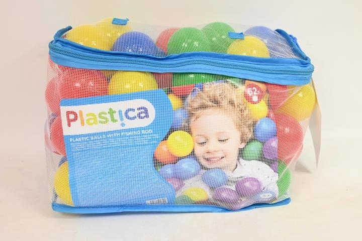 Woodyland pelotas de plástico con caña de pescar – set de 62 uds.