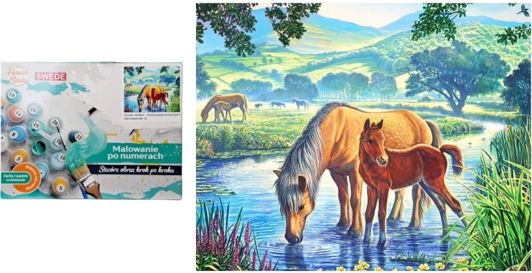 Pintar por números – caballos