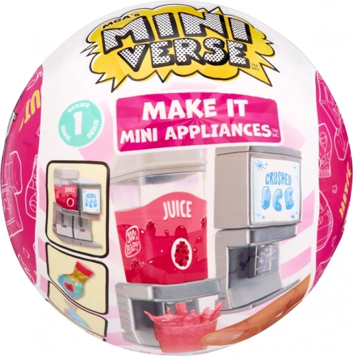 MGA’s Miniverse Make It Mini Appliances – mini dispensador de bebidas y hielo (blind box) - 1 unidad