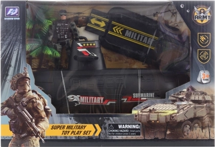 Set militar con submarino