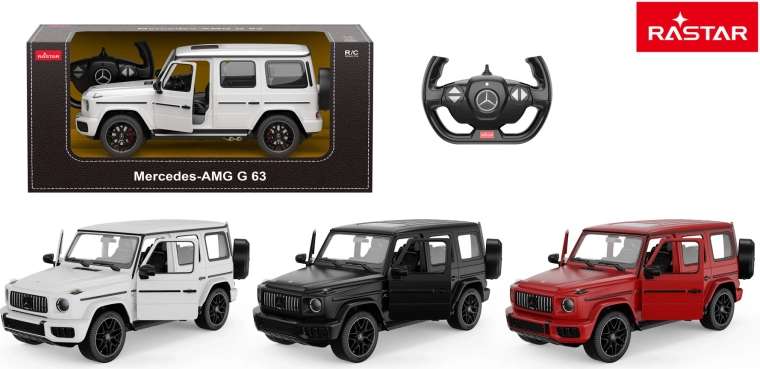 Coche RC Rastar Mercedes AMG G63 1:14 blanco