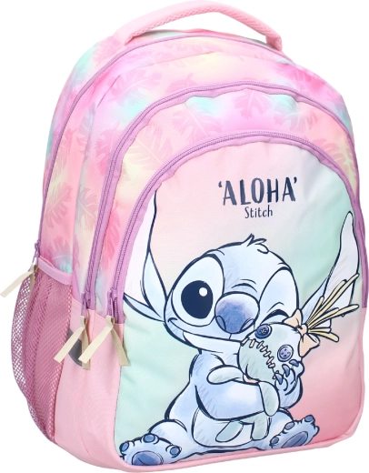 Mochila escolar Disney Stitch Wild Energy aloha rosa-azul 35 l