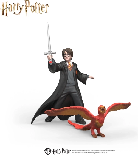 Harry Potter - Harry y Fawkes con espada