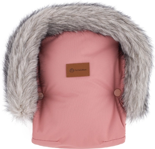 Petite&Mars manguitos/guantes para carrito Furry old rose