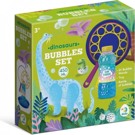 Set de pompas de jabón Dodo dinosaurios 450 ml