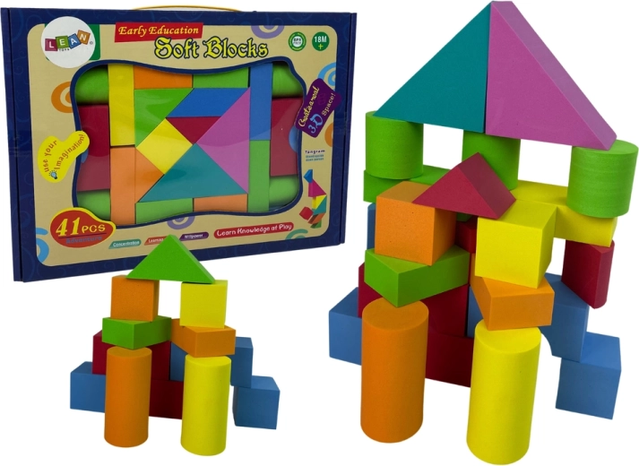 Bloques de construcción de espuma para niños – 41 piezas