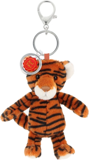 Colgante de peluche Keeleco Tigre del Mundo Mágico, 14 cm