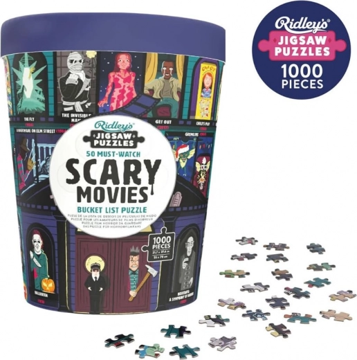 Puzzle RIDLEY’S GAMES Bucket List: 50 películas terroríficas – 1000 piezas