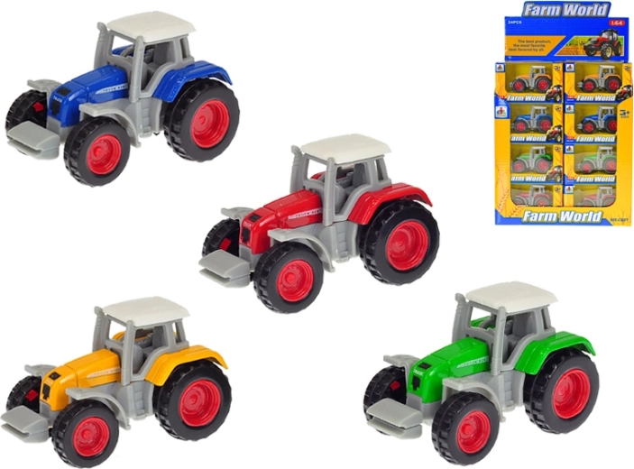 Tractor metálico a escala 1:64, 7 cm